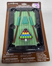 Pool Table Game Mini With Cues Legs Triangle Table  16 Balls Classic Games U15