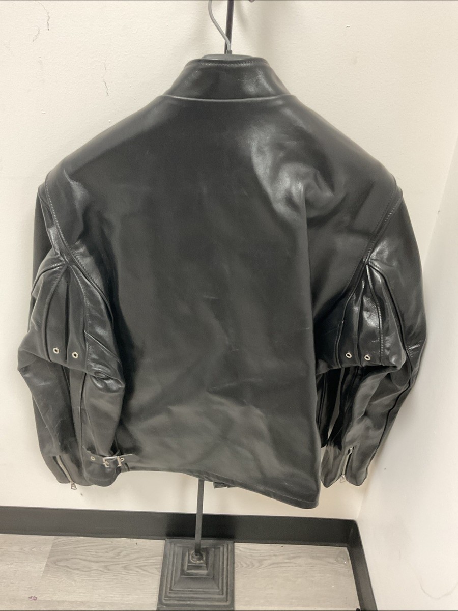 Schott 641 Horsehide Cafe Racer Jacket Black | Size 54 Read