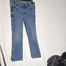 Wrangler Retro Boys Slim Straight Blue Denim Jeans 7 REG Cotton Spandex