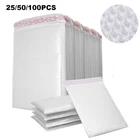 200Pcs White 4-Layer Bubble Mailers Self Seal Waterproof Poly Shipping Envelopes