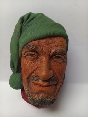 Bossons Chalkware Head Corsican 1960 England Vintage Very Good Condition 
