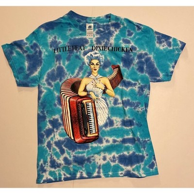 Little Feat Dixie Chicken Tie Dye T Shirt Band Concert Graphic Tee Medium