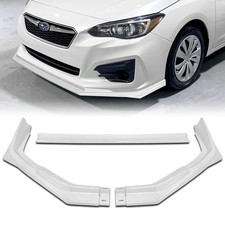 Painted Gloss White ABS Front Bumper Lip for 2017-2019 Subaru Impreza ST-Style