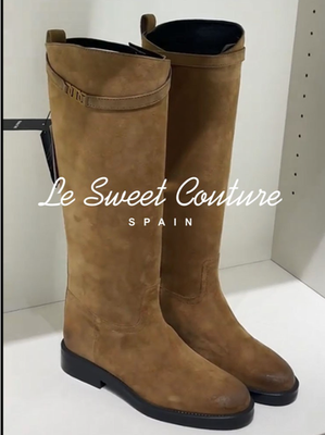 NWT. Massimo Dutti Brown Safari Boots Size 7. Massimo Dutti | Shoes | Navy Blue Split Suede Leather Safari  main image 3