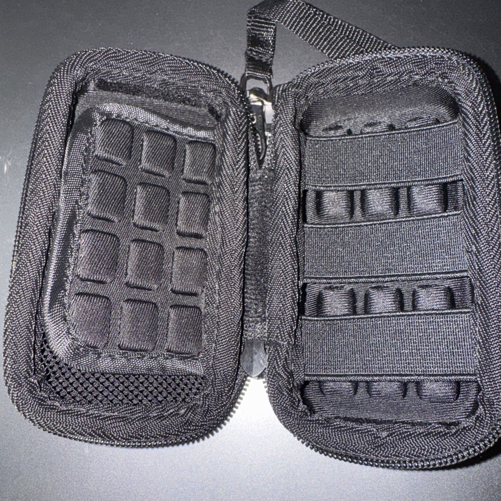 Khanka Hard Travel Zipper Case, Electronics Storage, 4” long x 2.5 wide by 1.75 