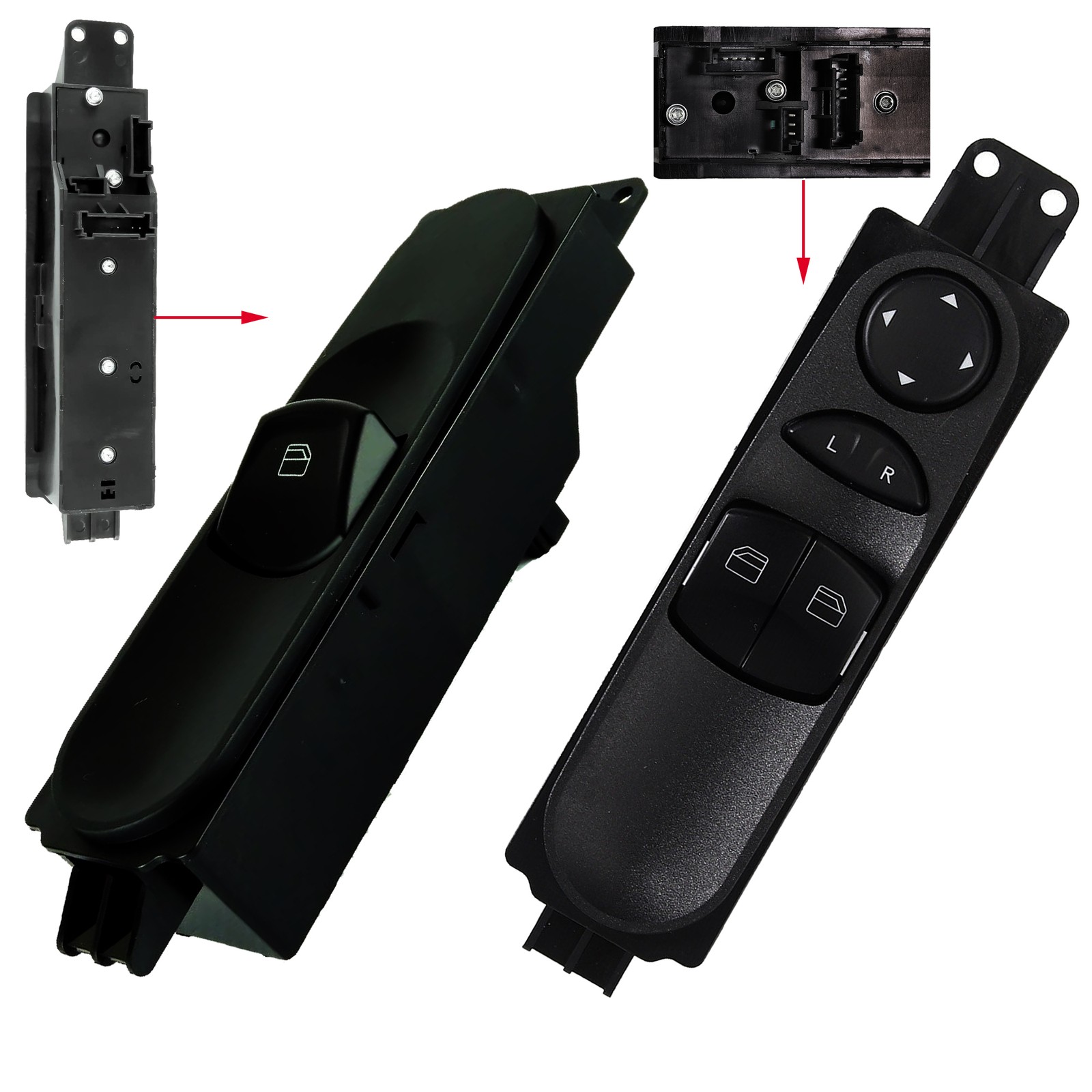 Platine lève-vitre commande bouton double Sprinter 906 2006- 2E0959877R