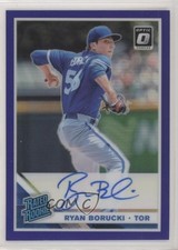 2019 Donruss Optic Rated Rookie Signatures Purple Prizm Ryan Borucki Auto 0w8