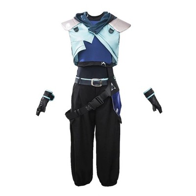 Game Valorant Jett Cosplay Costume Jumpsuit Halloween Outfits Uniform Coat Pants