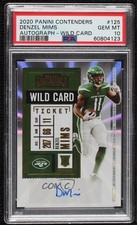 2020 Panini Contenders RPS Wild Card Ticket /100 Denzel Mims Rookie Auto RC 6ns. rookie card picture