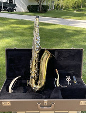 Buescher Aristocrat Tenor Saxophone with Case Serial 691404 As Found Ebolin MP