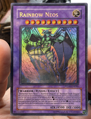 Yugioh Rainbow Neos Phantom Darkness Ghost Rare Holo Unlimited PTDN-EN044 VLP