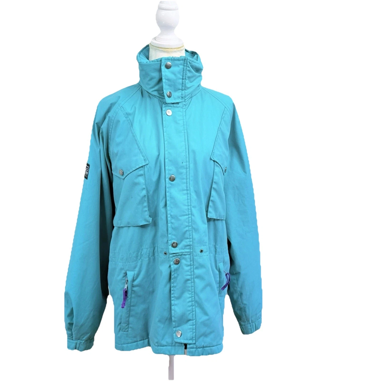 Vintage Rip Curl Altitude Ski Jacket Aqua Hipora Parka Korea Size S Unisex Snow