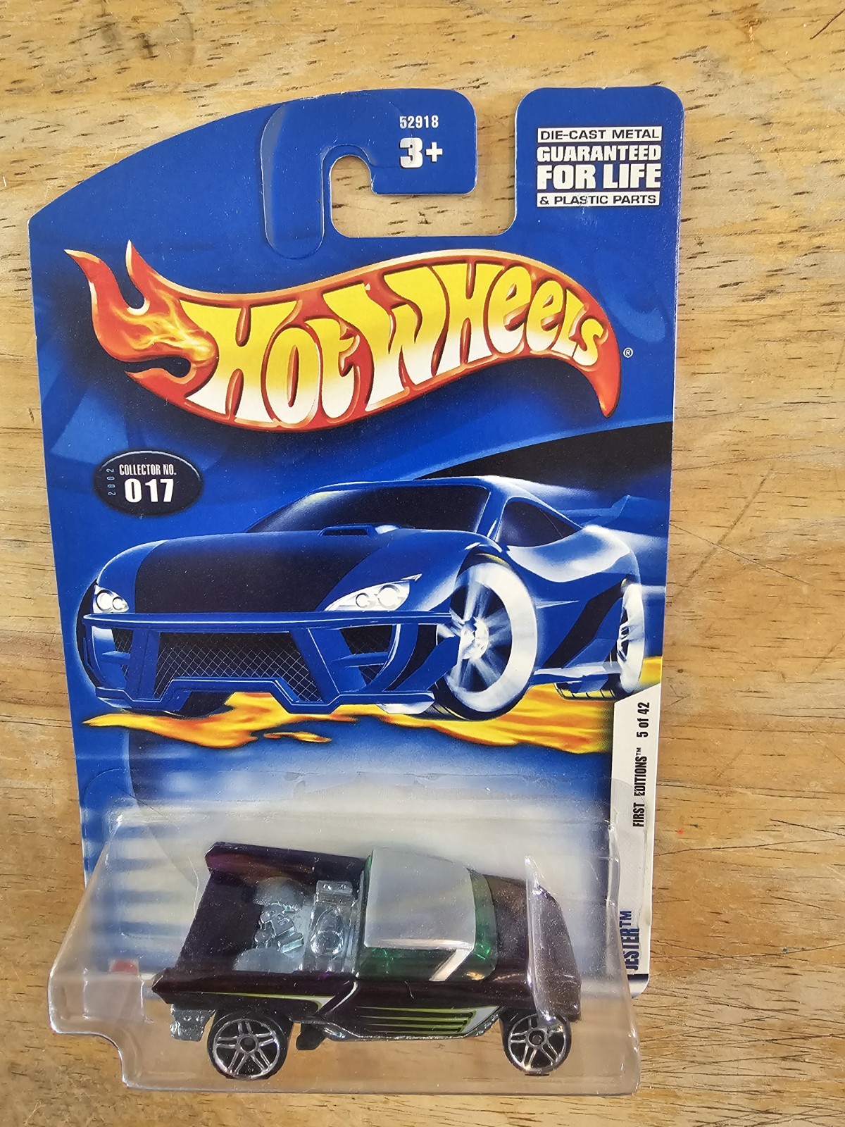 Hot Wheels Jester, Purple; 2002 First Editions Series 5/42 Collector No. 017