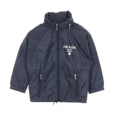 PRADA Re-Nylon Light Rain Jacket Blouson 36 Nylon Navy logo Used Women