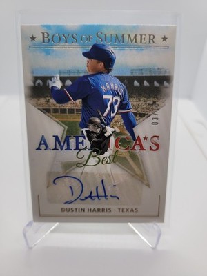 2024 Panini Boys of Summer America's Best Signatures 3/10 Dustin Harris Auto