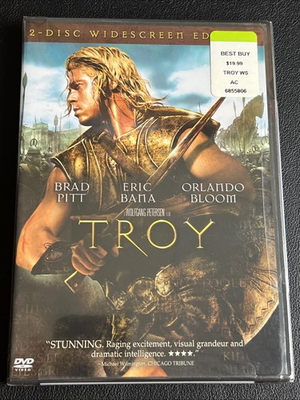 #ad TROY 2 Disc DVD 2004 New Sealed Brad Pitt B2G1FREE $7.44
