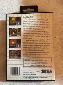 Sega Master System SpellCaster Cartridge Game - Tested/Works - Complete CIB