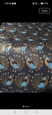 10 Sheets OF Paperchase Peacock Holo Flat Wrap Paper 500 x 700mm £300