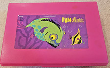 Vintage 1990s Empire Plastic Neon Hot Pink School Pencil Box, Made in USA