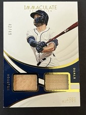 Panini 2019 Immaculate Dual Relics Jose Altuve Astros #ID-JA /49 Baseball Card