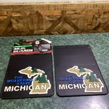 Set Of Plasticolor Vintage Truck Mud Flaps  Splash Guards 12x18 Michigan Nos