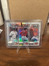 Triston Casas/Jarren Duran/C.J. Chatham 2021 Bowman Chrome Talent Pipeline