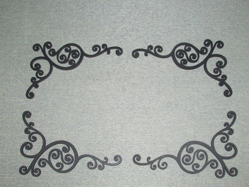 Decorative Wood Scroll Corners set of (4) Four Decor Wall Art - Picture 2 of 3