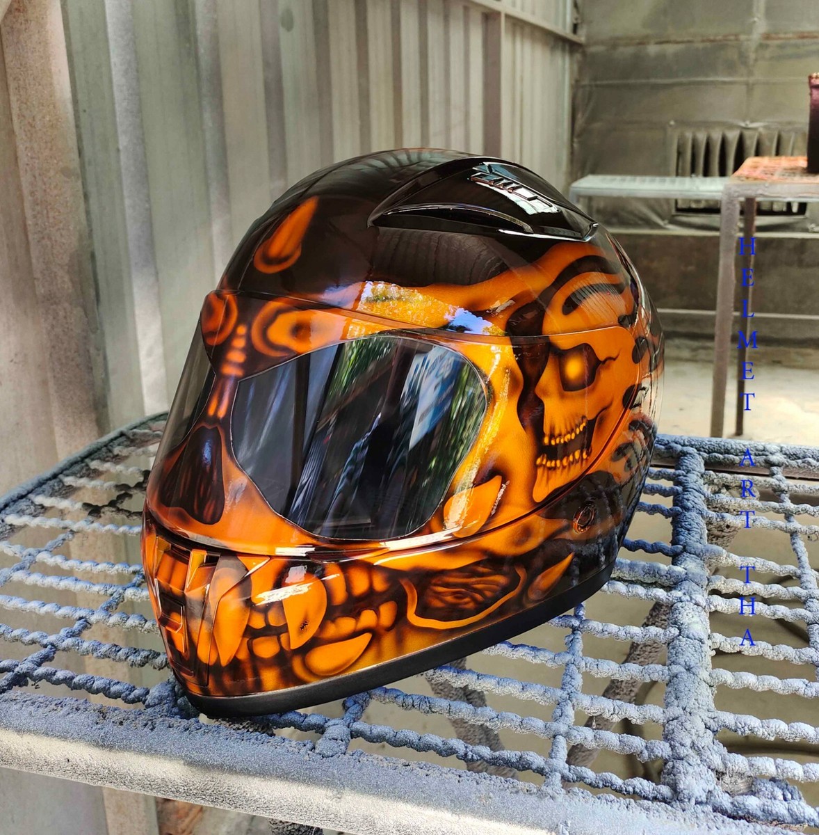 Painting Dirt Bike Helmet Racing Helmet Custom Motorcycle Helmet