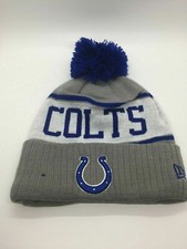 Indianapolis Colts New Era Football Beanie Embroidered Knit Cap Sideline Hat