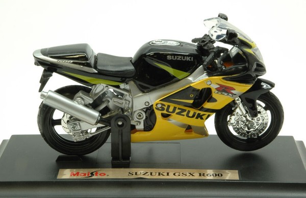 Maisto 1/18 Motorrad Suzuki Gsx R 600 2001 Modellbau Statisches Modell Diecast-image