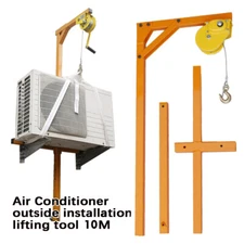 Steel Air Conditioner External Unit Installation Tool Kit w/ Hanger & 10m Ropes