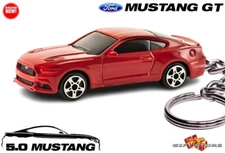 🎁 🆕🚦VERY RARE KEY CHAIN RED FORD MUSTANG GT/5.0 CUSTOM Ltd Ed.💕NICE GIFT💕🎁
