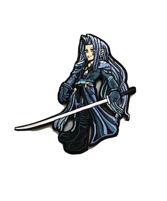 Final Fantasy VII FF7 High Quality Sephiroth Anime Style Patch Iron On /Sew On