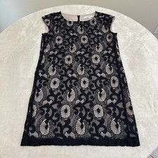 LOFT Woman’s Floral LACE OVERLAY Sleeveless STRETCH Dress Size 2