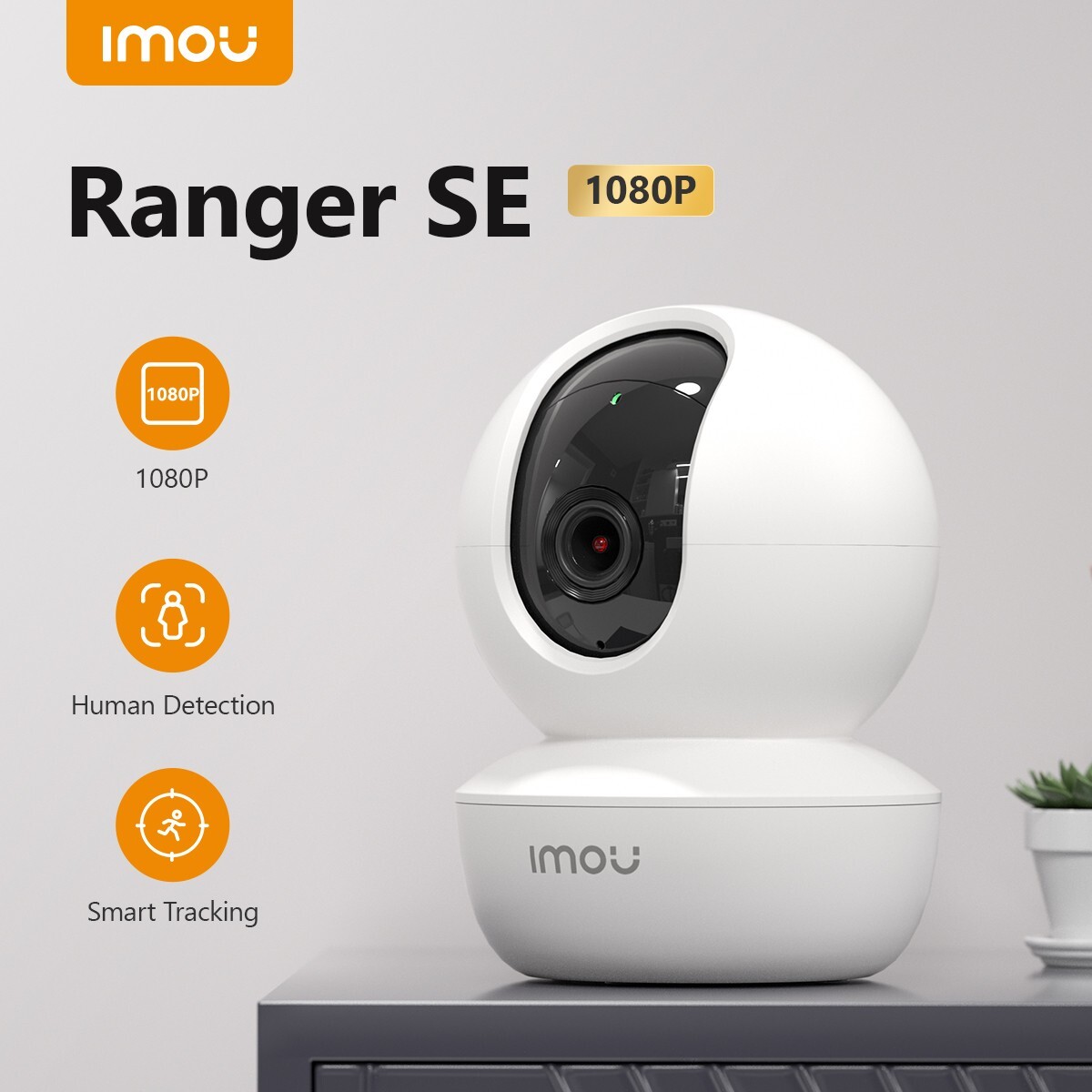 IMOU 4MP FHD WiFi IP Camera Home Security Camera Baby Monitor PTZ 2-Way Talk Cam