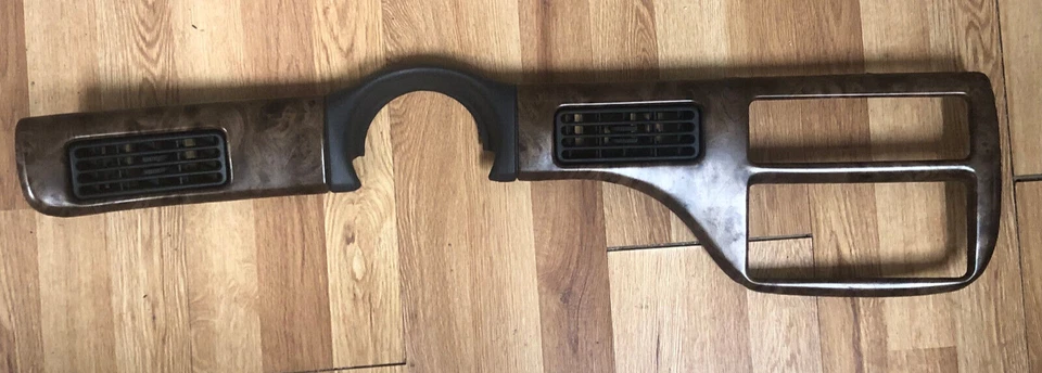 Pontiac Bonneville, 1987, 1988, 1989- 1991, Radio & Lower Dash Woodgrain Bezel - Image 2 of 4