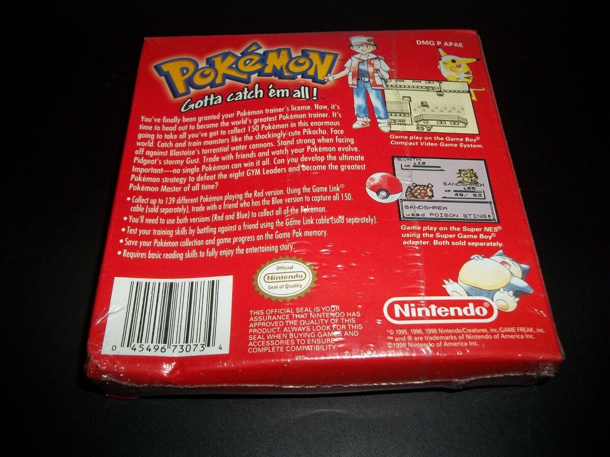 Pokémon Red Version, Game Boy, Games