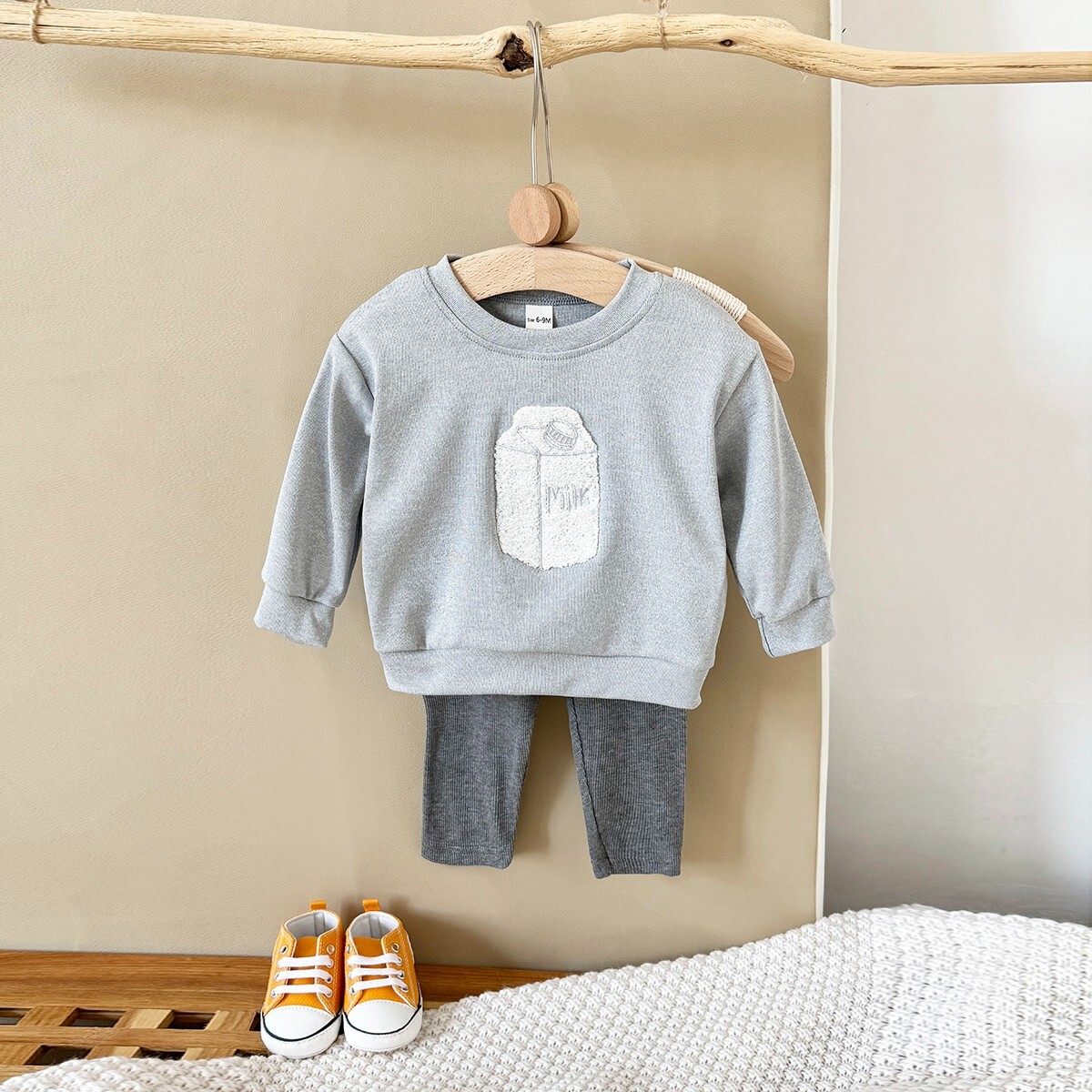Infant Outfits Sets Baby Boy Clothes Milk Sweatshirt Warm Top