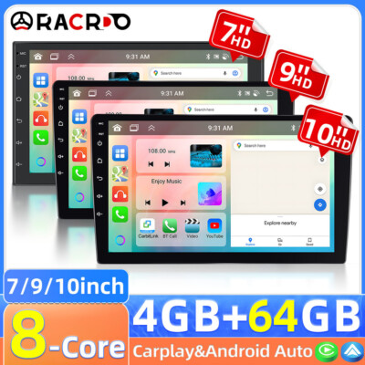 #ad 8 Core 464GB 2 DIN Car Stereo Radio Android 13 Carplay GPS Navi BT WIFI IPS FM $99.99