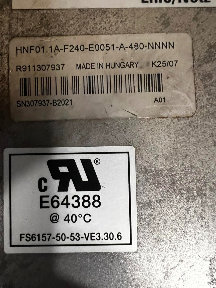PC周辺機器 Rexroth HNF01.1A-F240-E0051-A-480-NNNN USED Rexroth HNF01.1A-F240-E0051-A-480-NNNN. Line filter