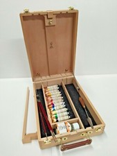 CASSETTA CAVALLETTO IN FAGGIO COLORI OLIO VAN DYCK FERRARIO 12 TUBI 20 ML PITTUR