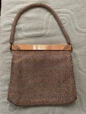 Maroquinerie Manhill Paris Beaded Evening Clutch Purse