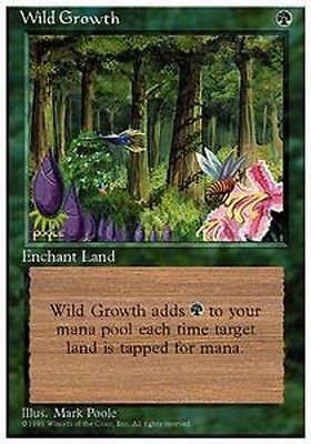 *MRM* FR/VF 4x Wild Growth - MTG 3-4th Edition Luxurious Vintage