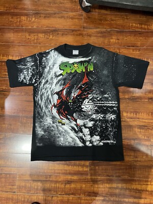 Vintage Spawn Todd McFarlane Tシャツ Reprint 1997 Todd Mcfarlane SPAWN Violator Retro design Black T