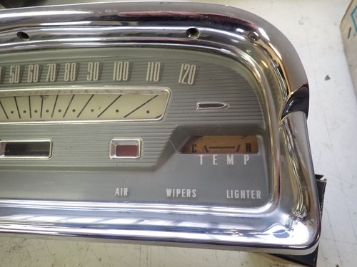 Very Nice Original 1959 Ford Galaxie Dash Speedometer Panel Instrument Cluster - Picture 2 of 11