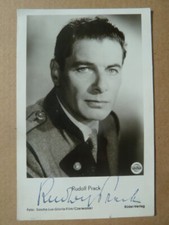 Rudolf Prack &dagger; 1981 (AUT - R&uuml;del Verlag Autogrammkarte - original signiert 60ger