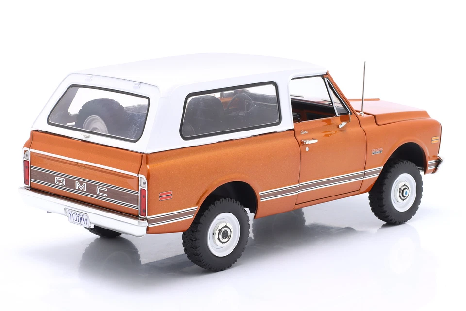 New ACME GMC JIMMY 4x4 HARD-TOP 1971 1:18 Model Car WHITE A1807710 KidBX - Immagine 2 di 4