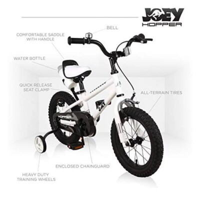 Joey Hopper 12 Inch Easy Assembly Kid's Bicycle, Bell Included