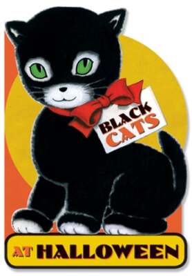 Black Cats at Halloween Shape Book by Laughing Elephant Books: New