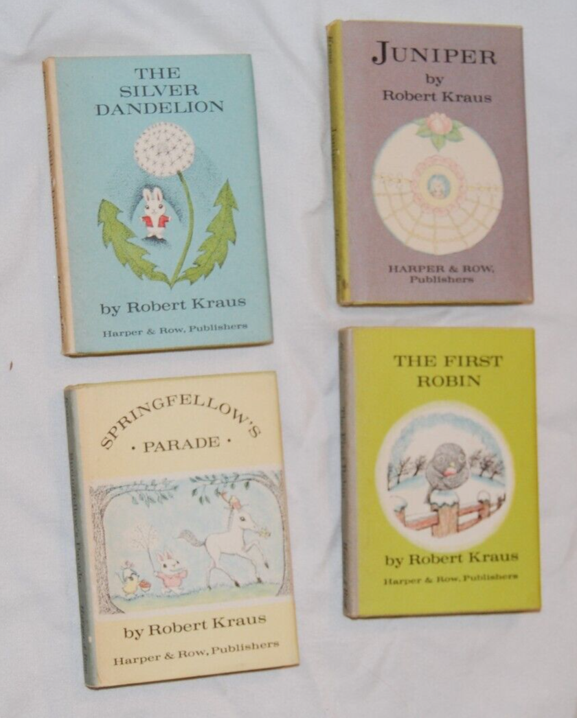 綺麗★豆本★箱入り4冊★THE BUNNY'S NUTSHELL LIBRARY Vintage The Bunny's Nutshell Library, Robert Kraus. Miniature Set